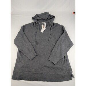 Size 1X NWT Women’s Vila Milano Gray V-Neck Dressy Hooded Sweater